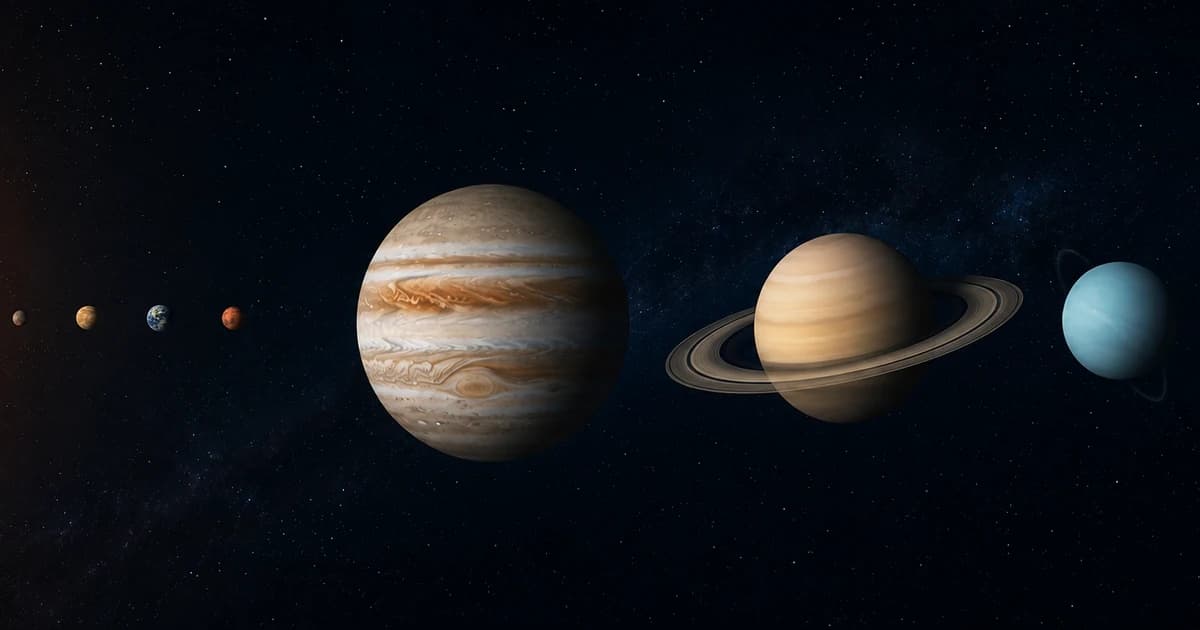 Planets on one line, Sun cropped