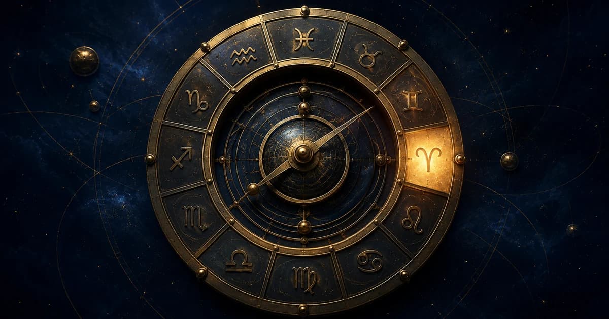 A twelve-segment ring, one segment lit