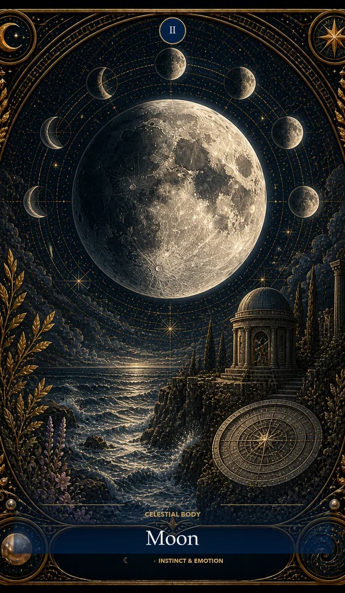 Moon — AsterNym celestial body card