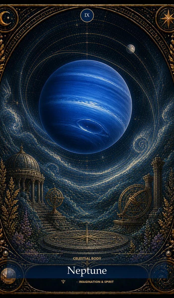 Neptune — AsterNym celestial body card