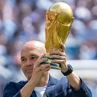 Portrait of Andrés Iniesta