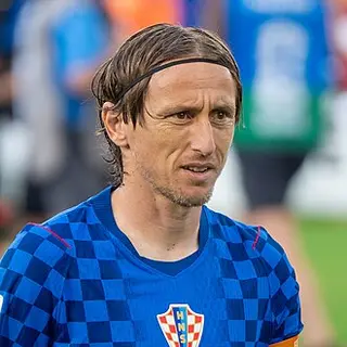 Portrait of Luka Modrić