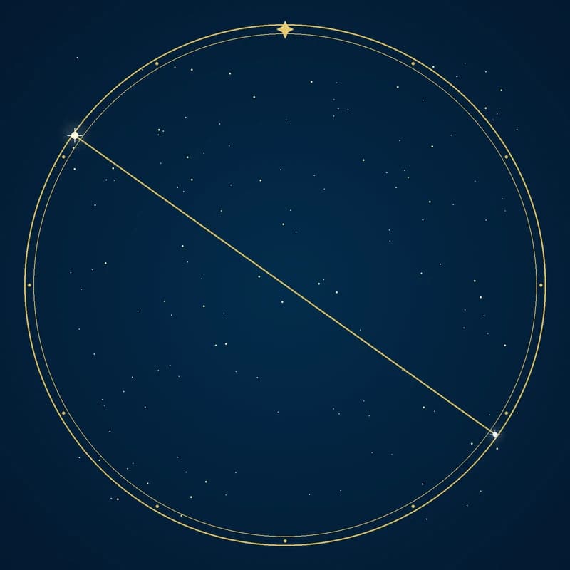 The constellation Canes Venatici, its stars sized by brightness and coloured by spectral type