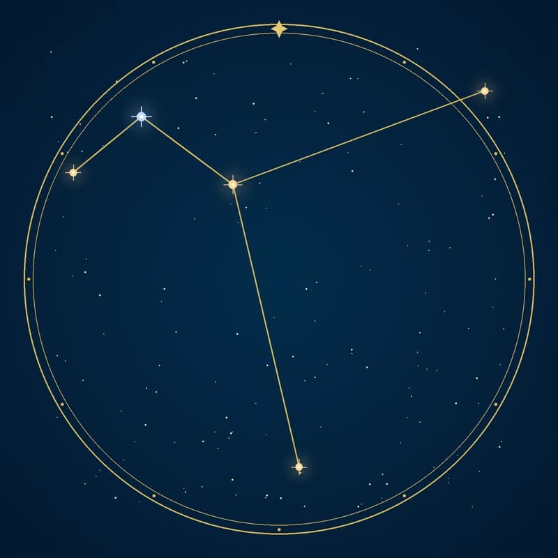 The constellation Columba, its stars sized by brightness and coloured by spectral type