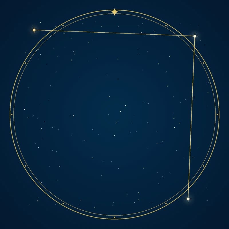 The constellation Coma Berenices, its stars sized by brightness and coloured by spectral type