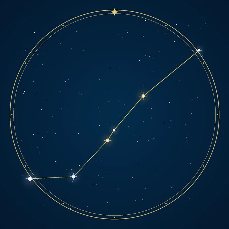 The constellation Serpens, its stars sized by brightness and coloured by spectral type