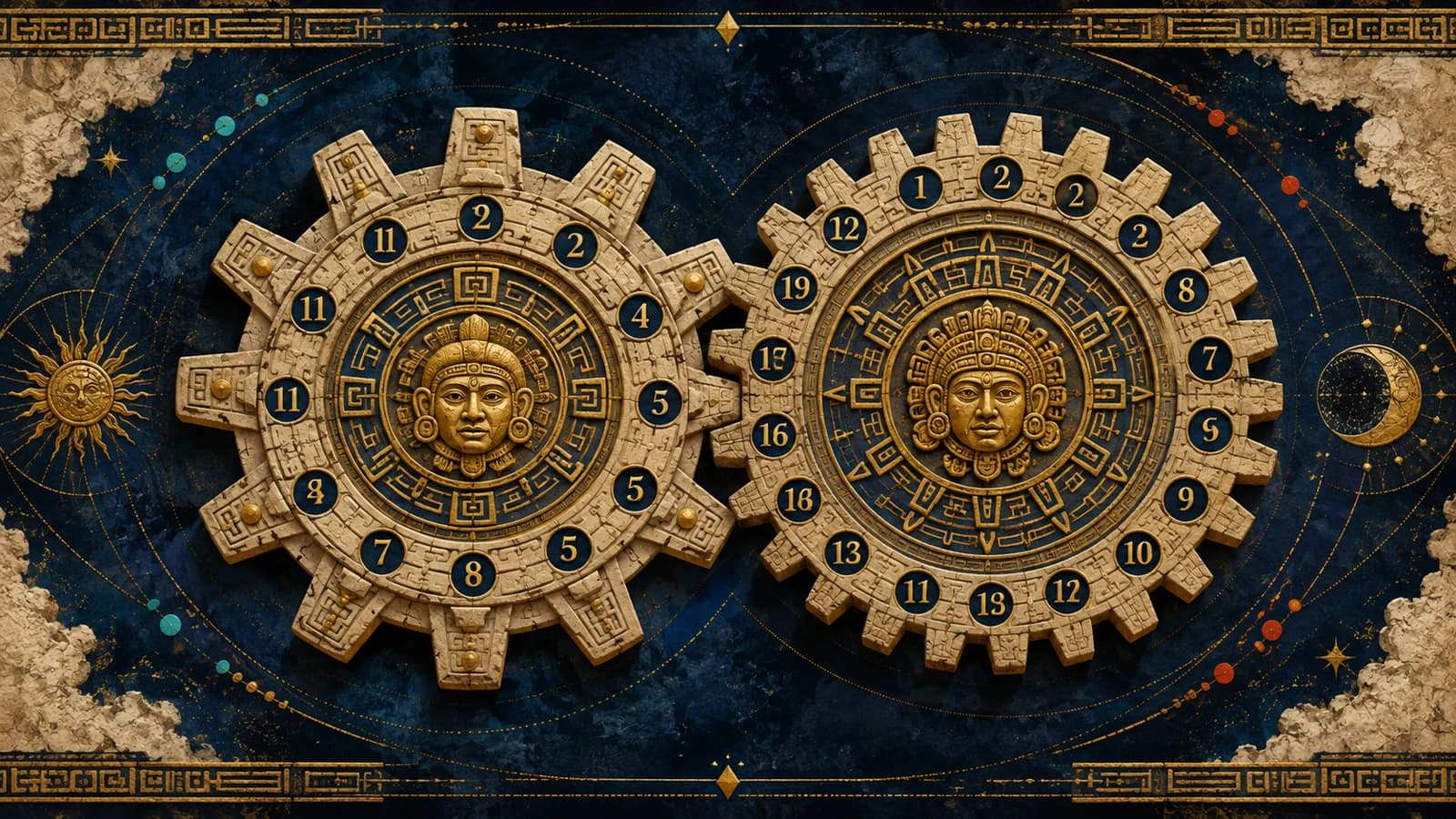 The Maya 13 and 20 counts meshing