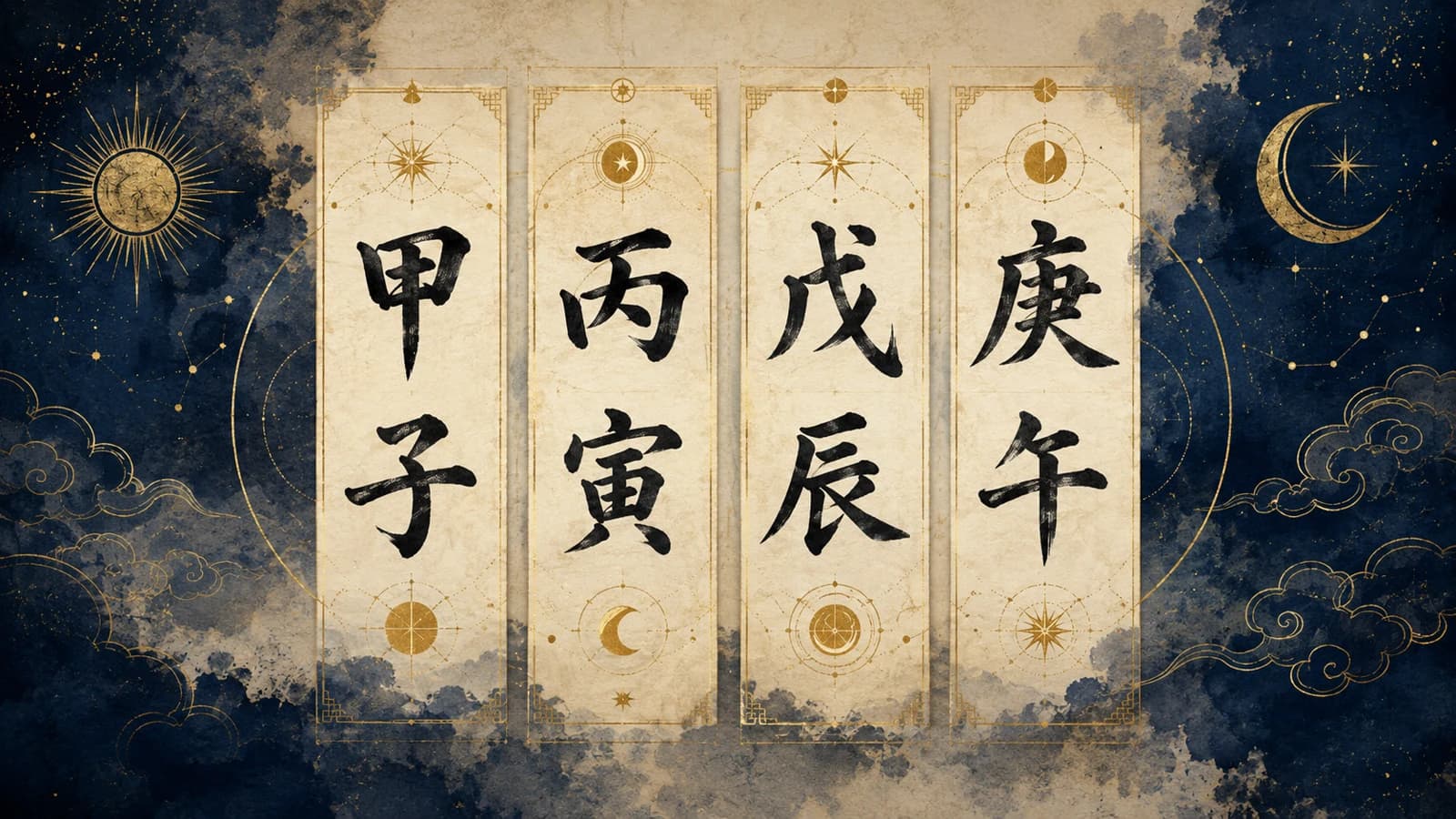 Korean Hanja pillars cut into pale stone