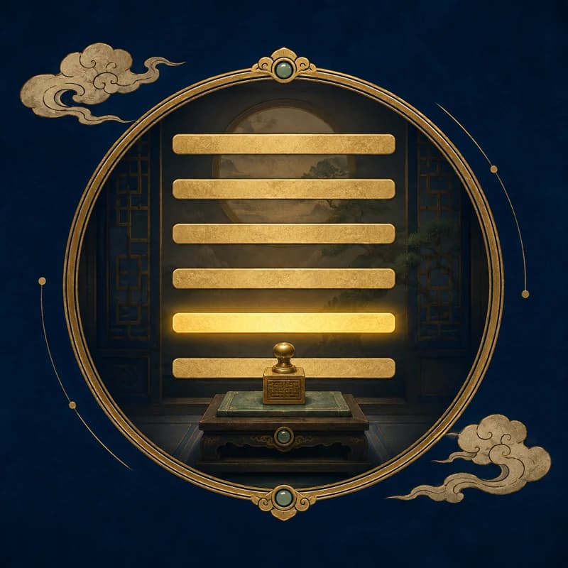 Line 2 of a hexagram