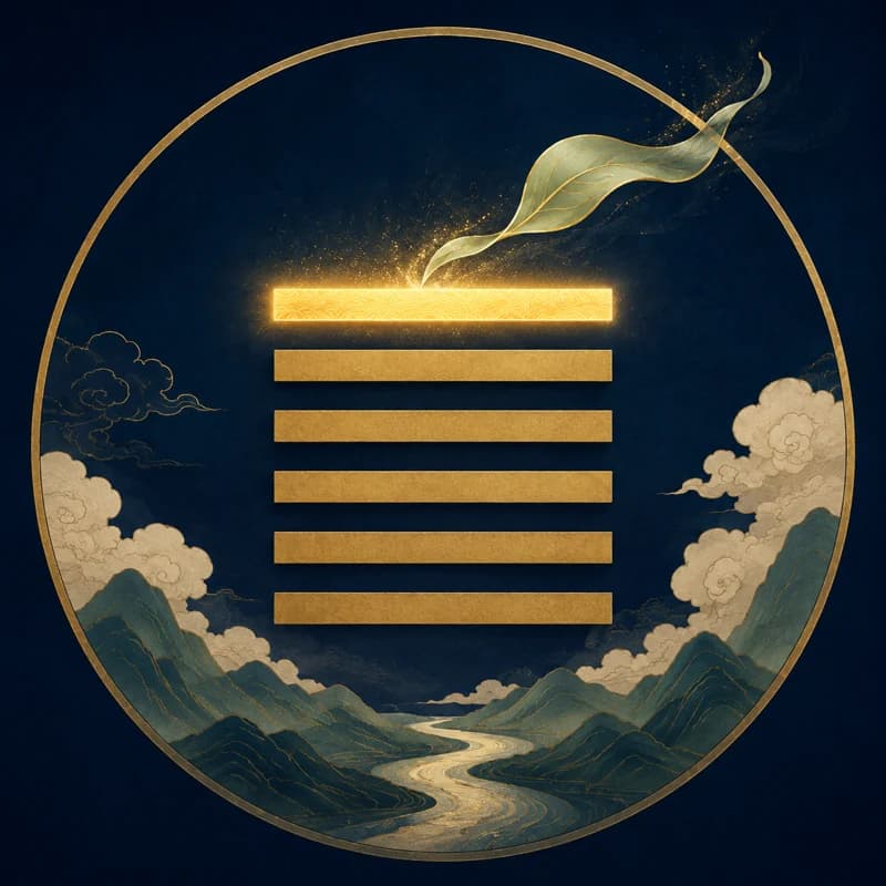 Line 6 of a hexagram