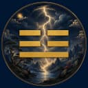 Zhèn, thunder: a solid bar under two broken