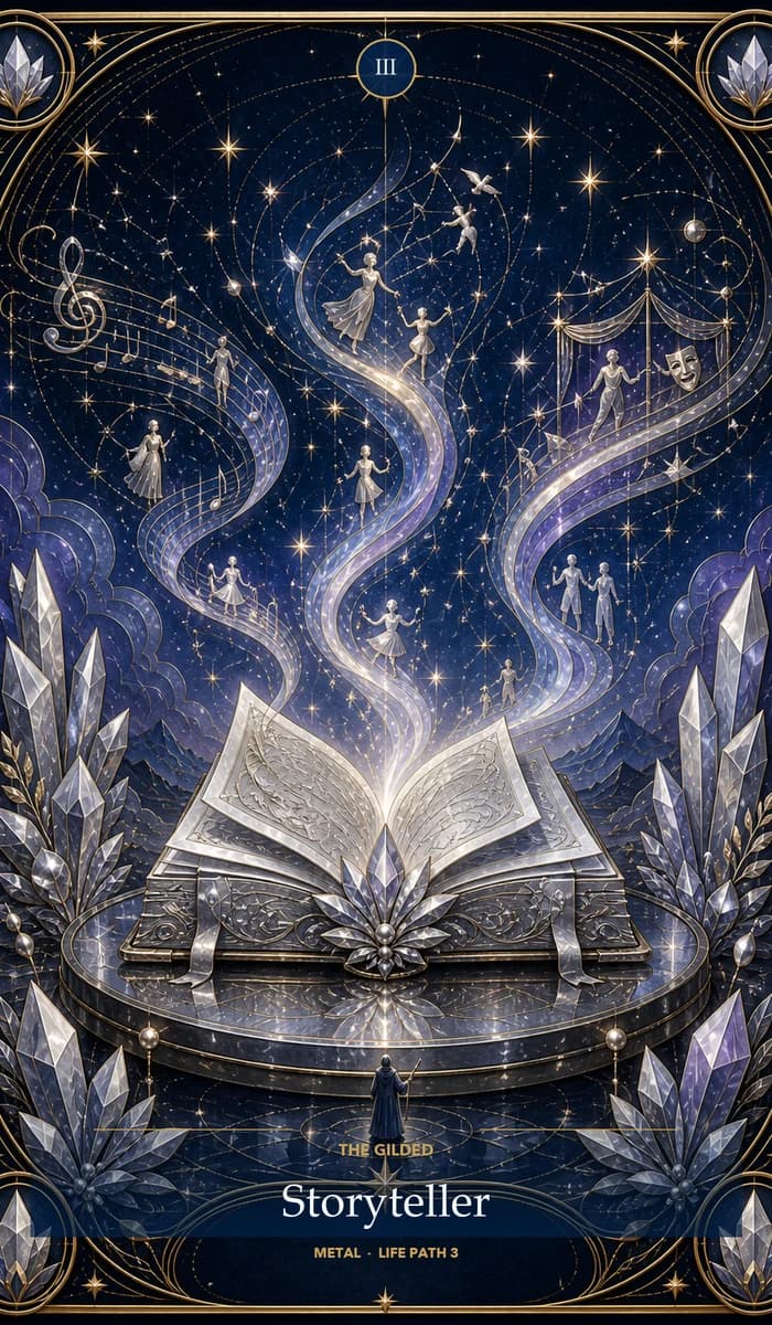 The Gilded Storyteller — Robert Wilson's AsterNym identity card