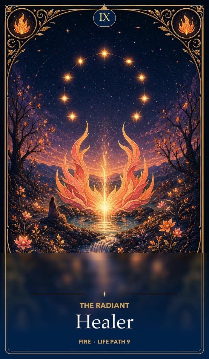The Radiant Healer — Garrincha's AsterNym identity card