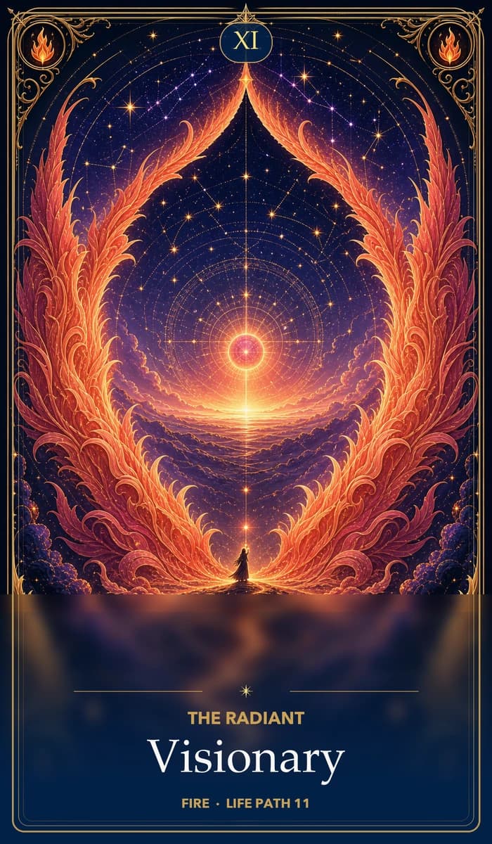 The Radiant Visionary — Ali Lohan's AsterNym identity card