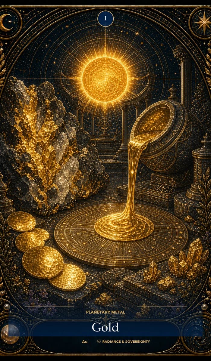 Gold, the metal of Sun