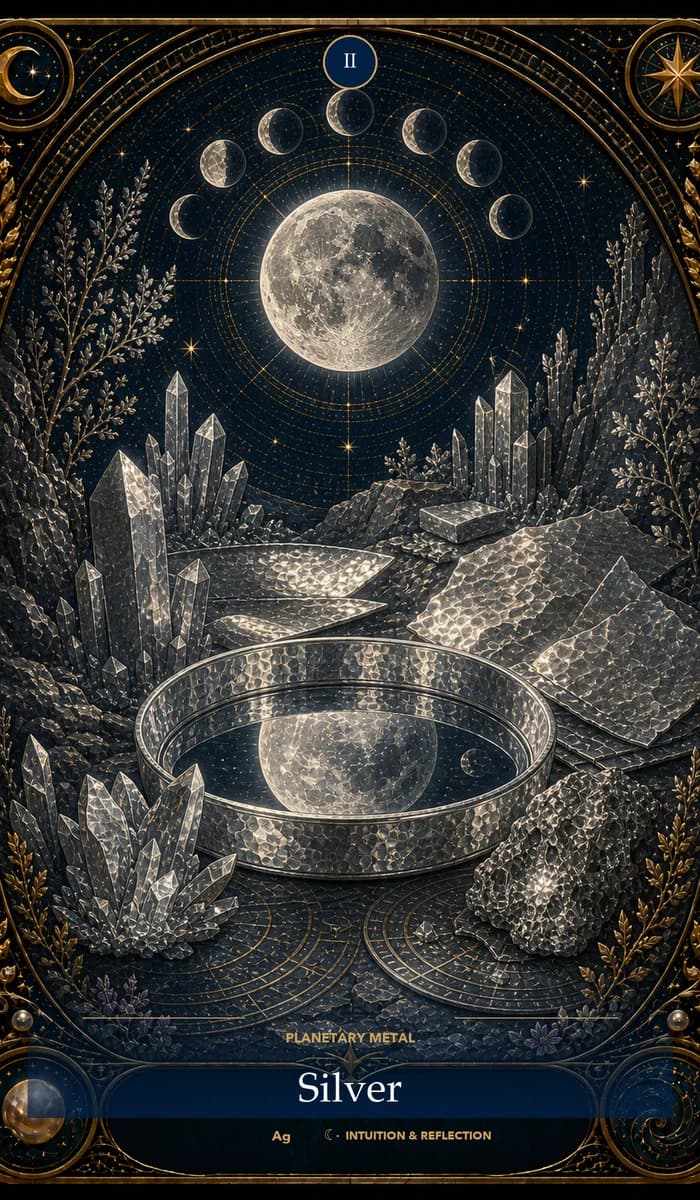 Silver — the metal of Moon