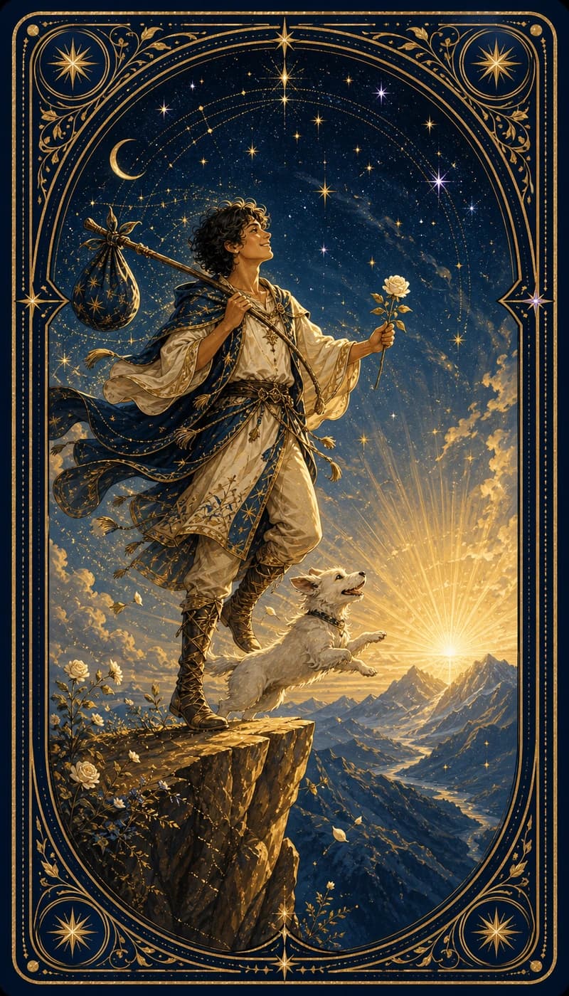 The Fool — Carlos Menem's birth tarot card