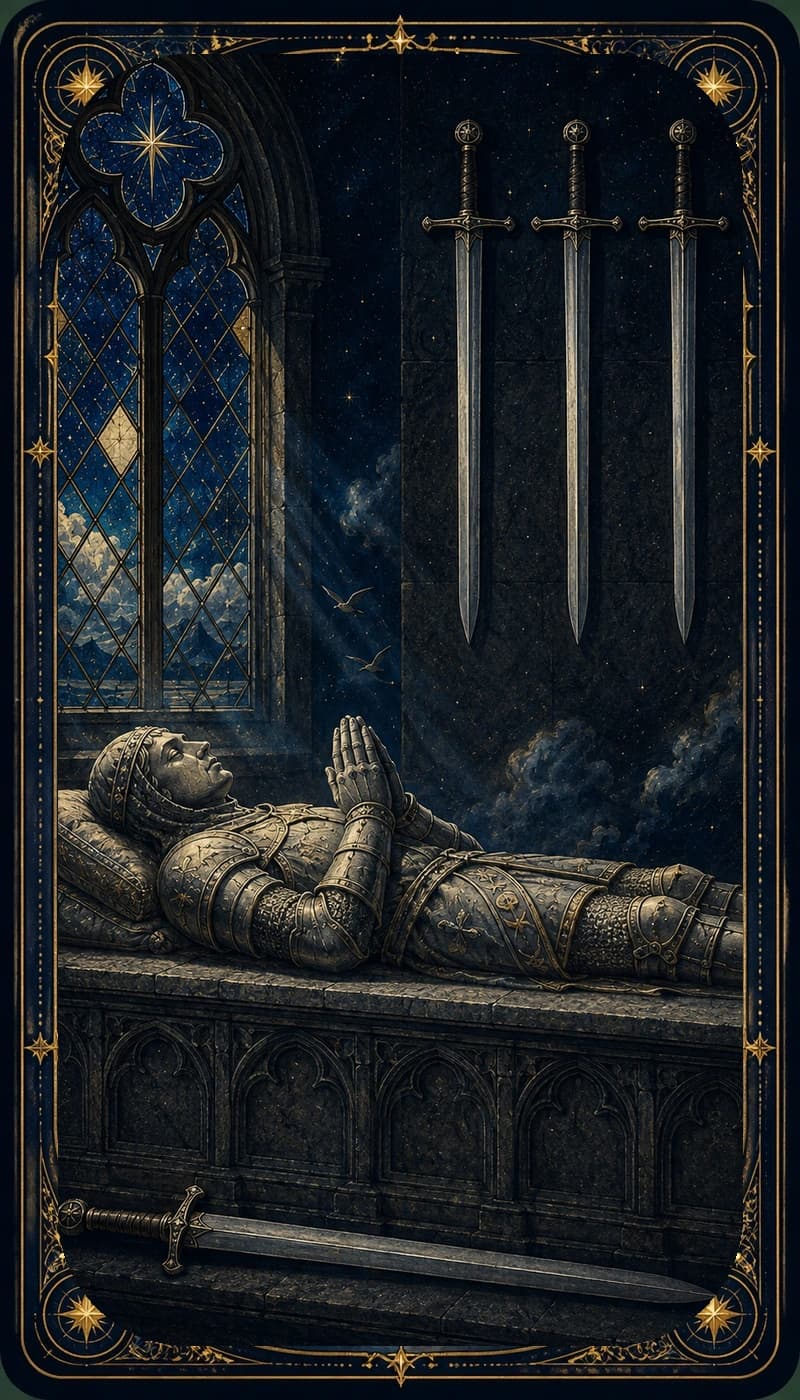 Four of Swords | AsterNym deck