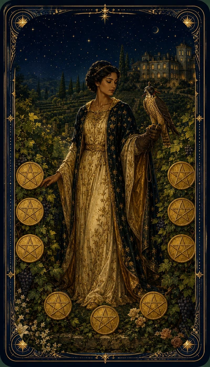 Nine of Pentacles | AsterNym deck