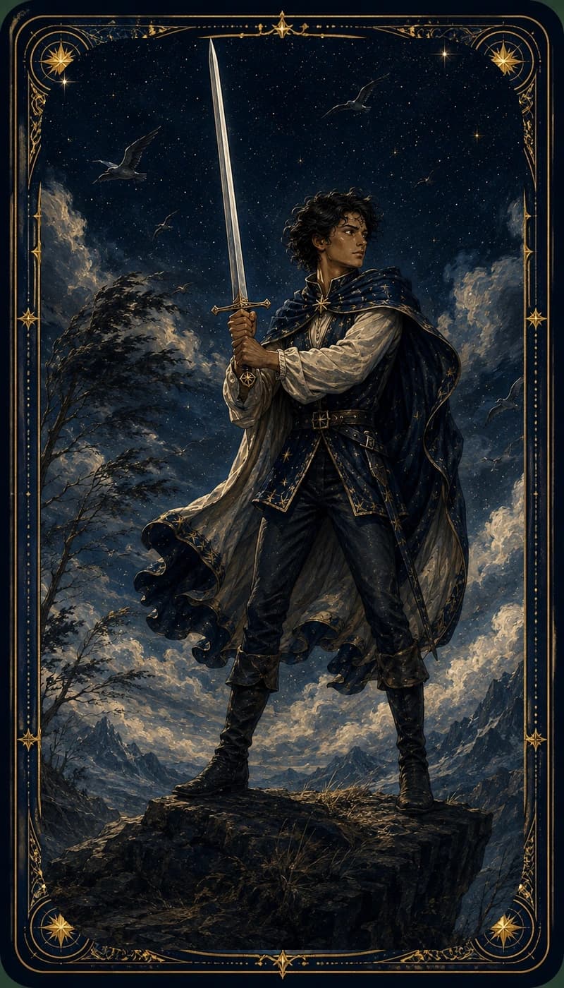 Page of Swords | AsterNym deck