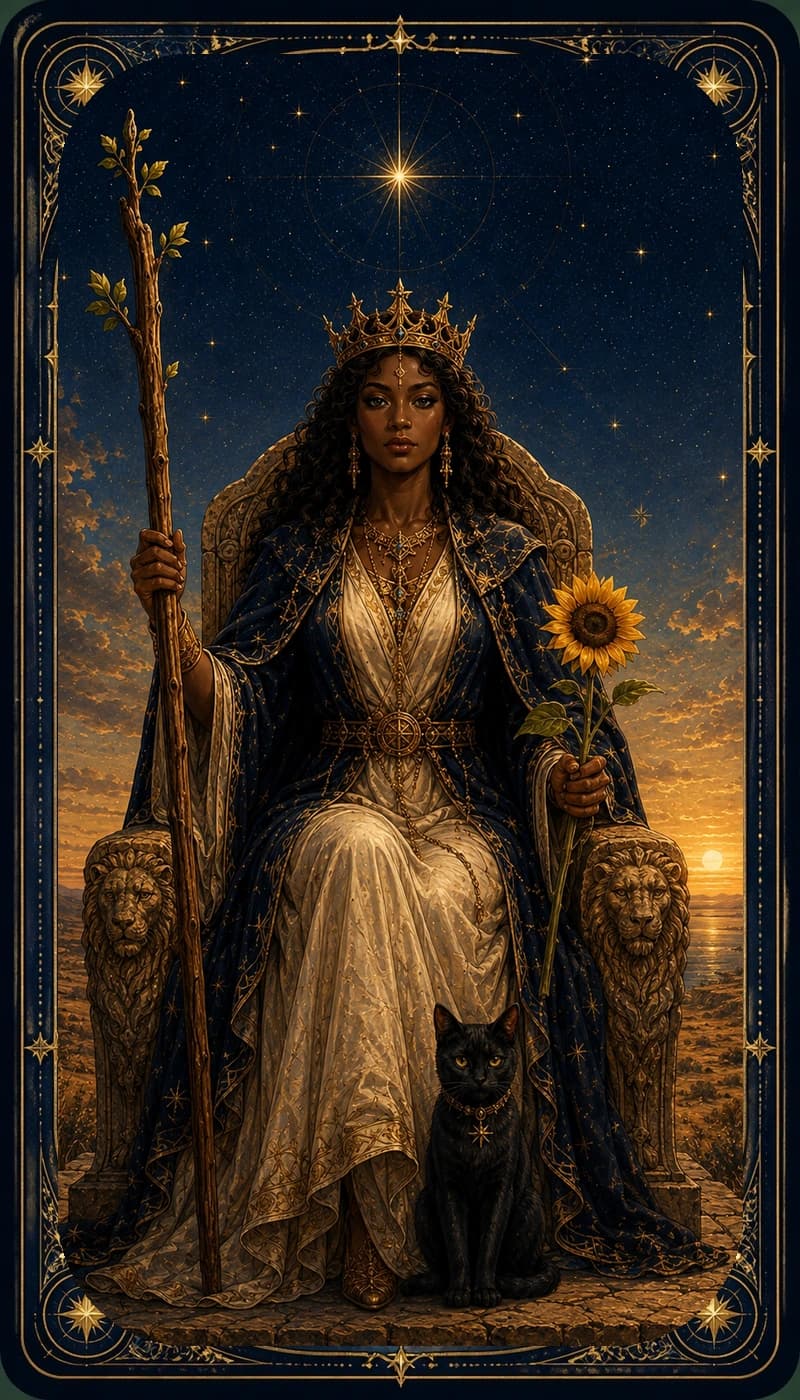 Queen of Wands | AsterNym deck