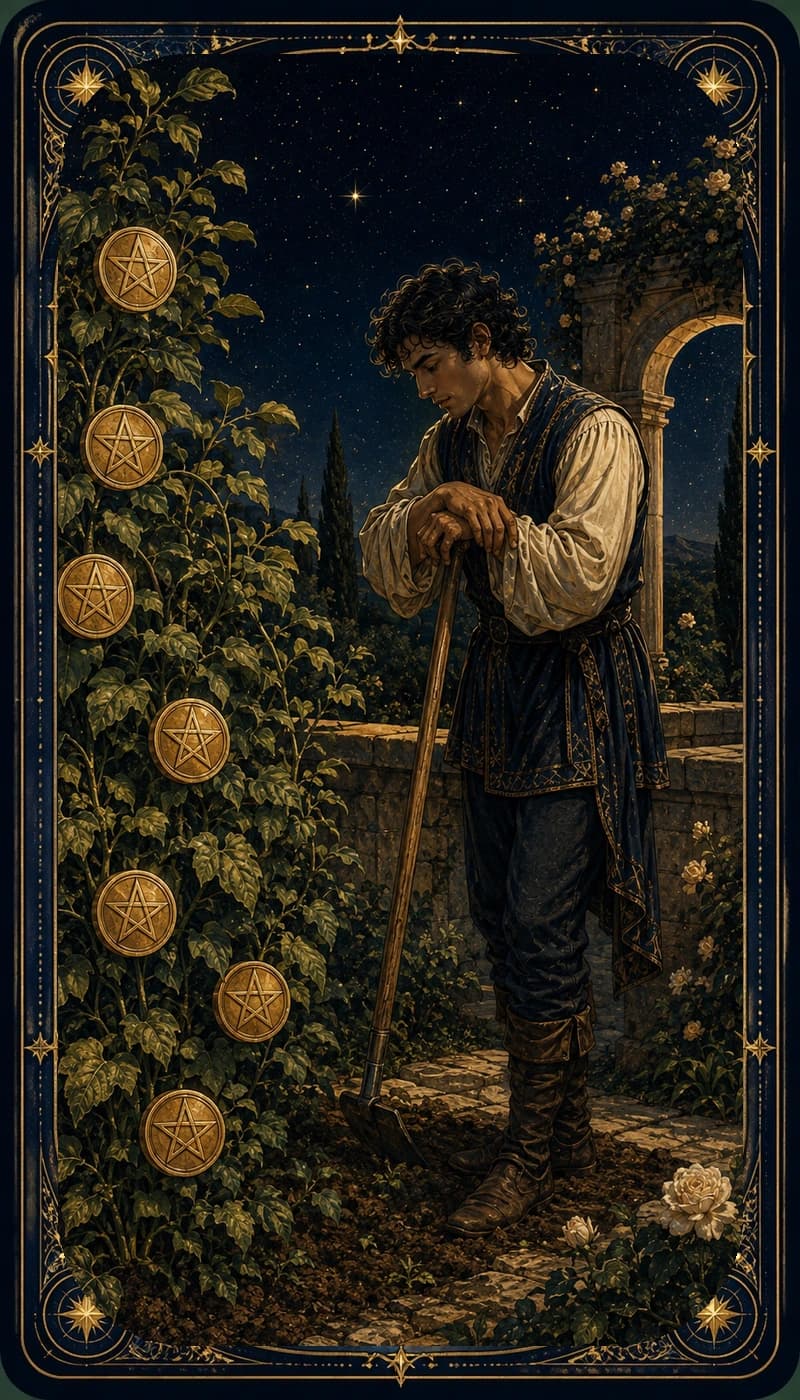 Seven of Pentacles | AsterNym deck