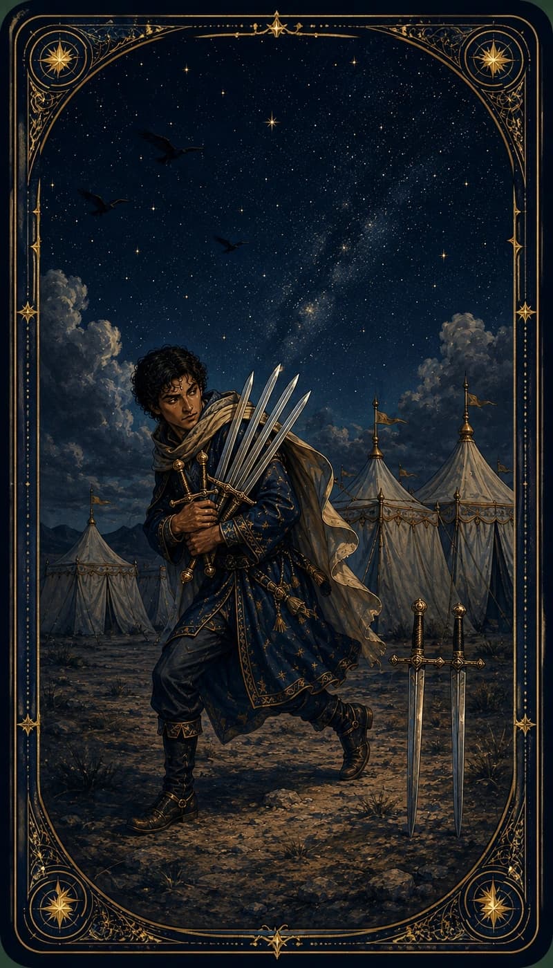 Seven of Swords | AsterNym deck