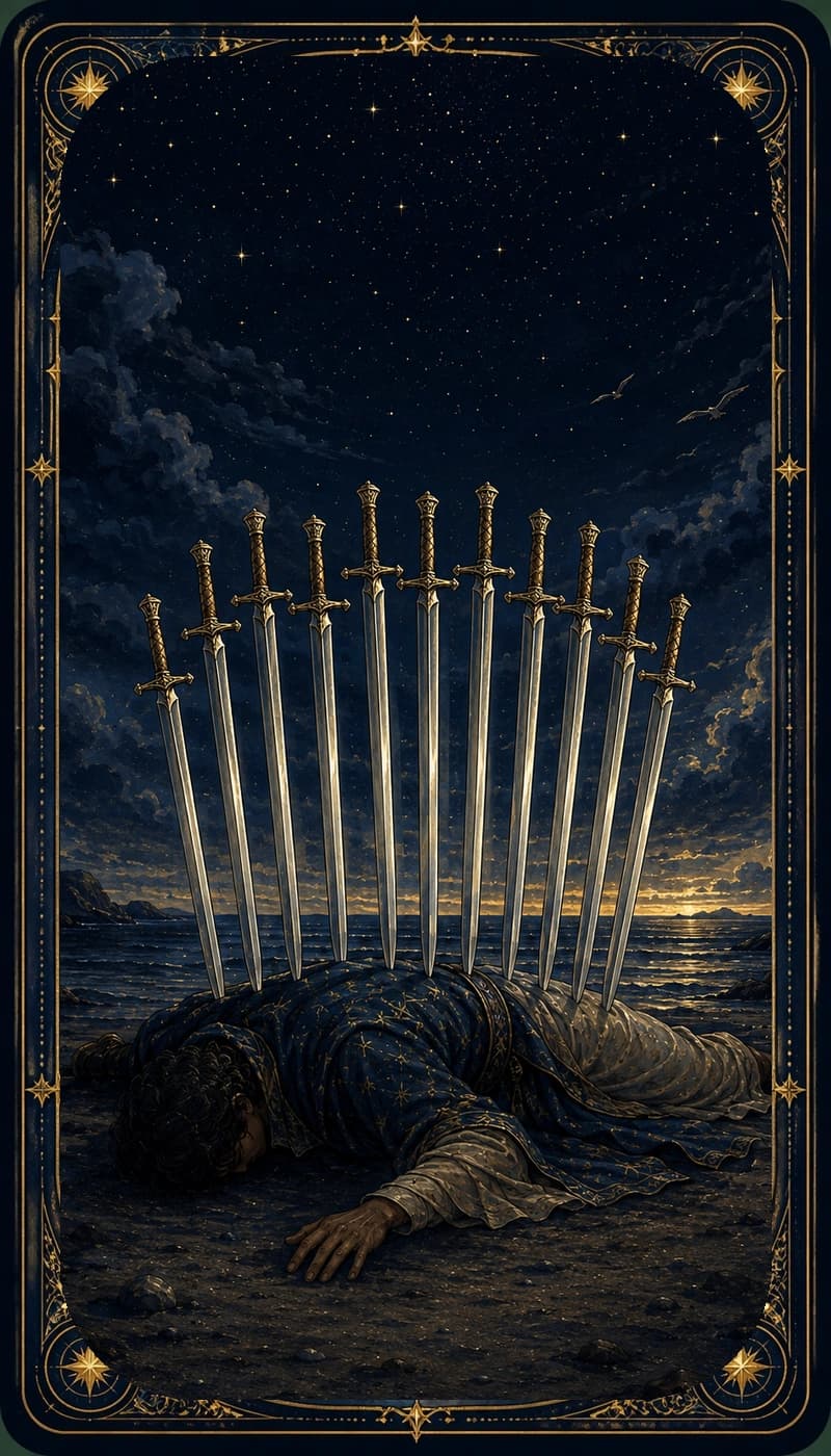 Ten of Swords | AsterNym deck