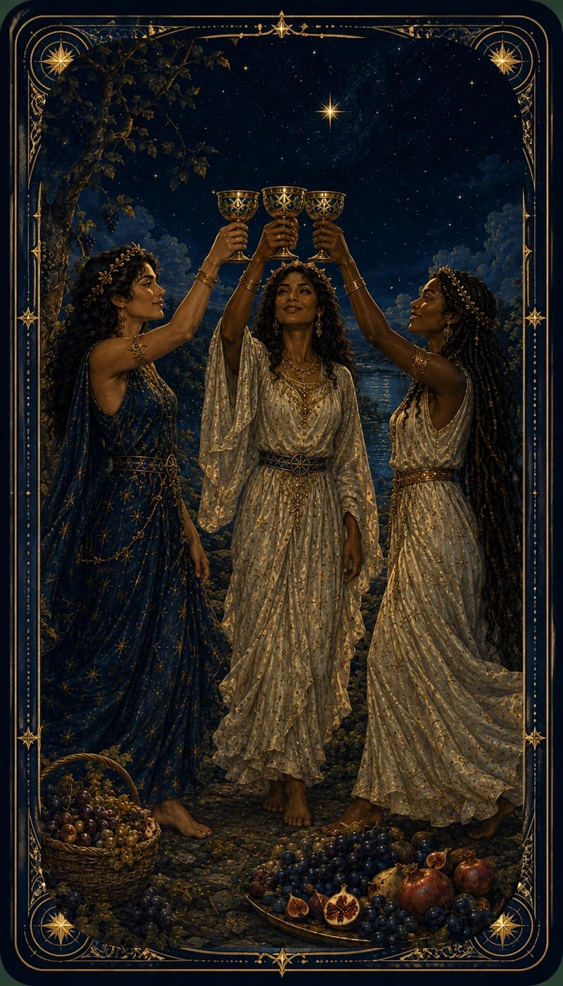 Three of Cups | AsterNym deck