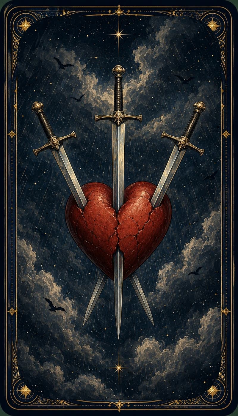 Three of Swords | AsterNym deck