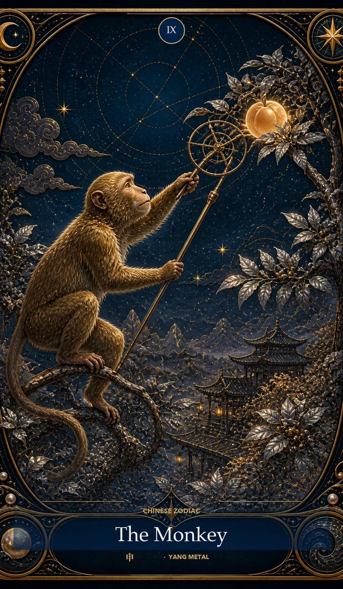 The Monkey — Casemiro's Chinese zodiac card