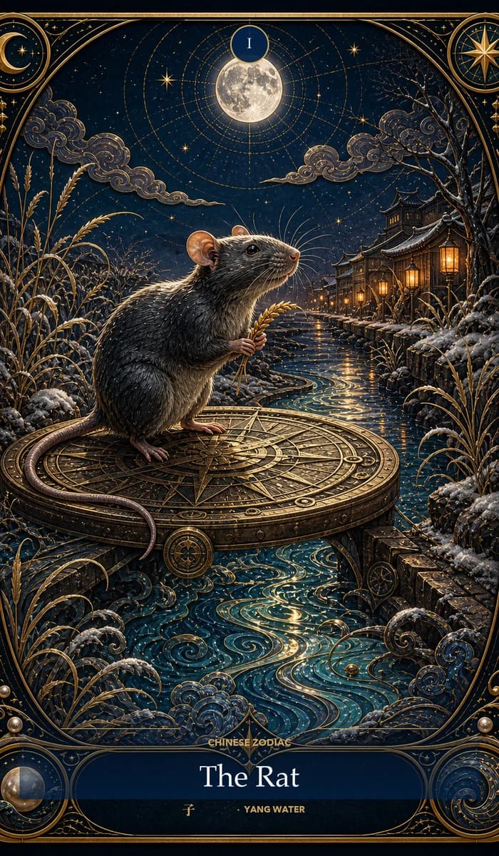 The Rat — Carmelo Anthony's Chinese zodiac card