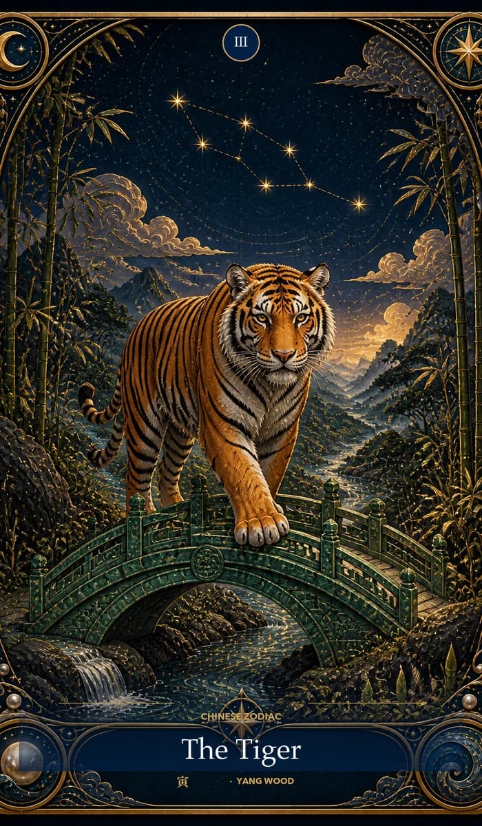 The Tiger — Chinese zodiac card
