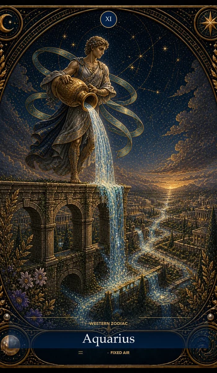 Aquarius — Robinho's Western zodiac card